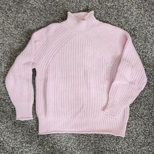 J. Crew Soft Pink Cowl Neck Sweater